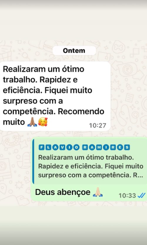 Print de mensagem de cliente satisfeito com a limpeza de reputação 5